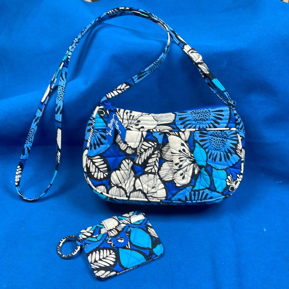 Vera Bradley crossbody blue bayou bag and wallet